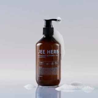 JEE HERB Bergamot Butterfly Pea Shampoo 300ml แชมพูจีเฮิร์บ.