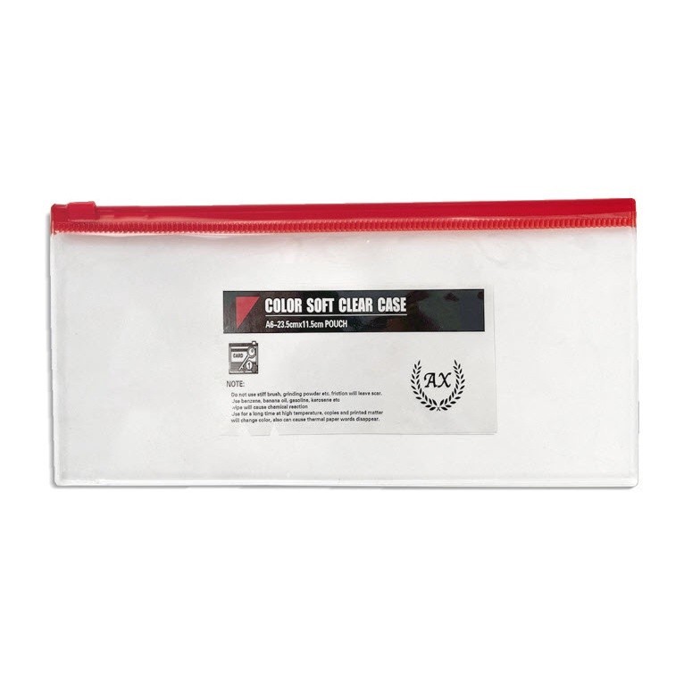[CLEARZIP] กระเป๋าซิปลอค 11ซม.*23.5ซม. A6 แบบใส S0374 ไม่มีลาย กระเป๋าดินสอยาว กระเป๋าเครื่องสำอาง - รูปที่ 4
