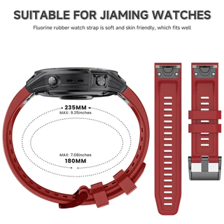 26 22 มม.Quickfit ซิลิโคนสายนาฬิกาสําหรับ Garmin Fenix 6X 5X 7X EPIX Gen 2 สายรัดข้อมือสําหรับ Fenix 6 5 7 955 965 Tactix 7 นาฬิกา