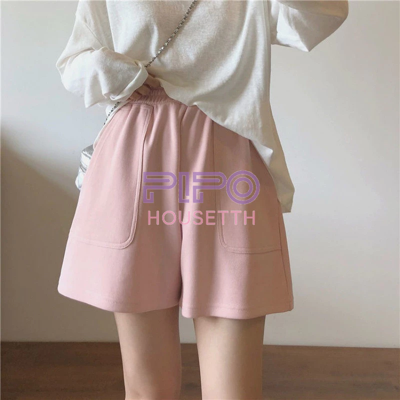 กางเกงขาสั้นผู้หญิง เอวสูง เอวยางยืด ผ้าฝ้าย รุ่น pp99 thumbnail 6