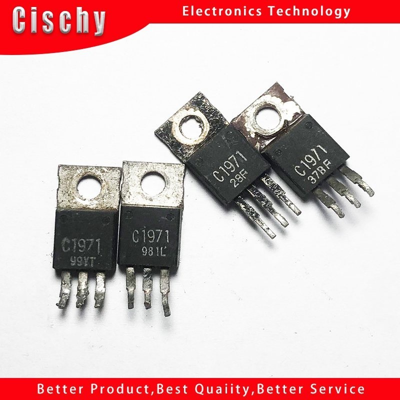 ✲10pcs/lot Used disassembly machine 2SC1971 C1971 NPN RF POWER TRANSISTOR Used Short PIN In stock