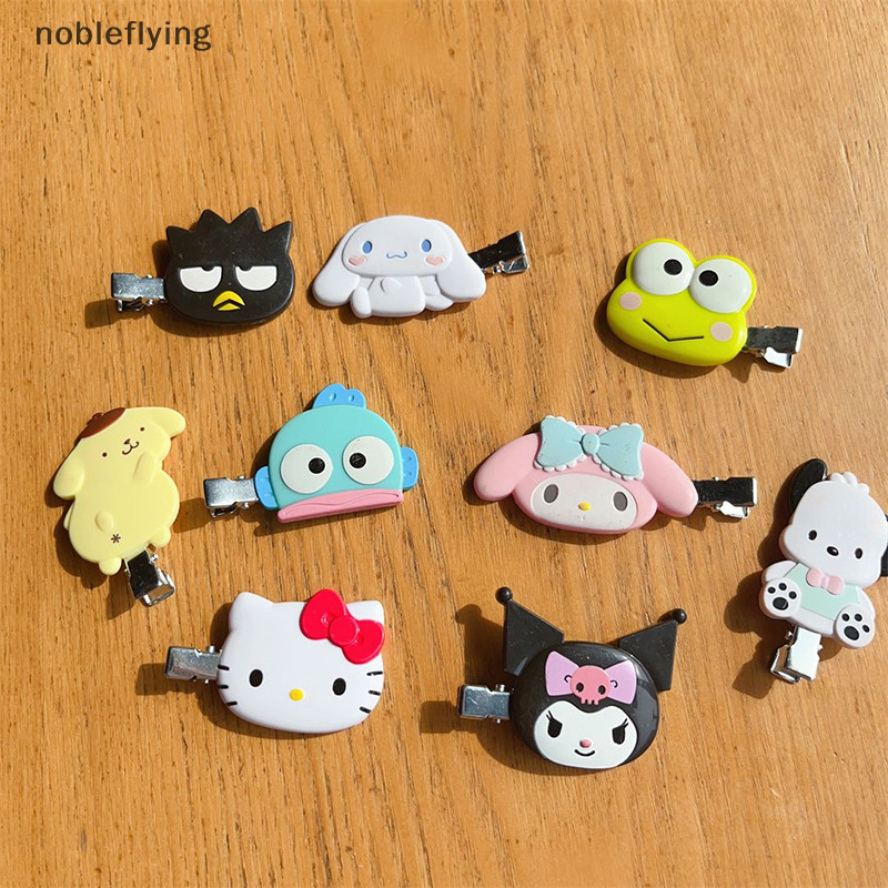 Nf Kawaii Sanrio กิ๊บติดผมน่ารักการ์ตูน Hairpin Headwear น่ารักด้านข้าง Bang คลิปสําหรับสาวผู้หญิงอุปกรณ์เสริมผมของขวัญ nobleflying