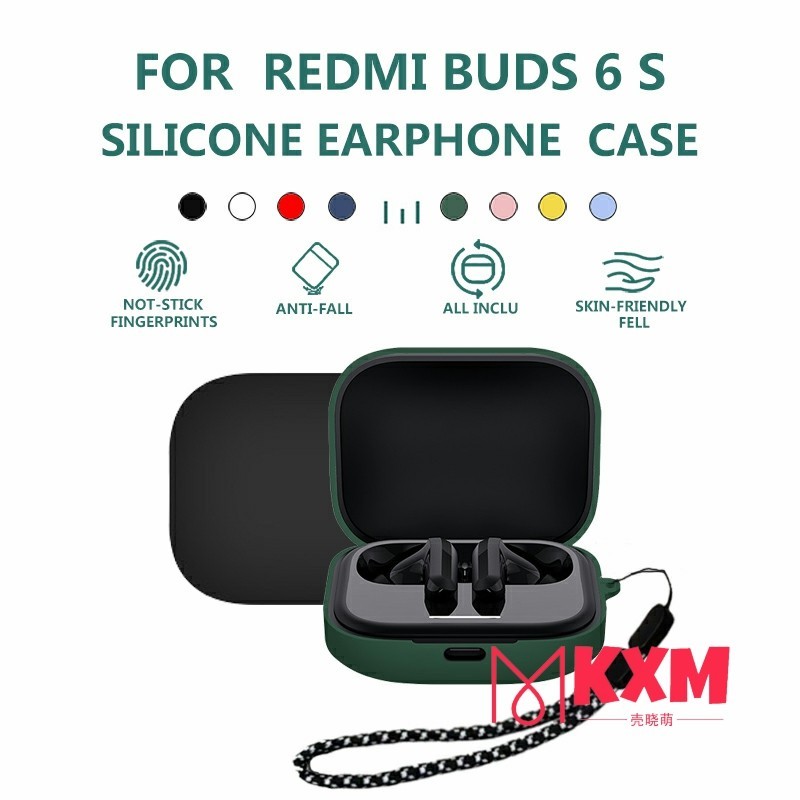 AF01 redmi buds 6 active case / buds 5 / buds 6s Silicone Case Dust-proof Protective Case for buds 6 active / buds 5 / buds 6s