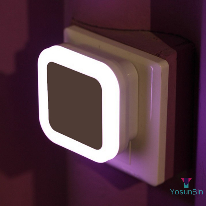Yosunbin] ไฟ LED อัตโนมัติเซ็นเซอร์เหนี่ยวนําควบคุมห้องนอนไฟกลางคืนโคมไฟเตียง US Plug ใหม่