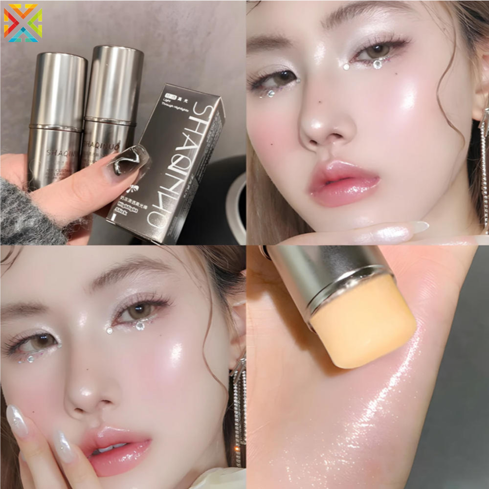 ครีมใสไฮไลท์แท่งให้ความชุ่มชื้นและผิวมันครีมแต่งหน้าเกาหลีเผยให้เห็นบลัชออนแท่ง