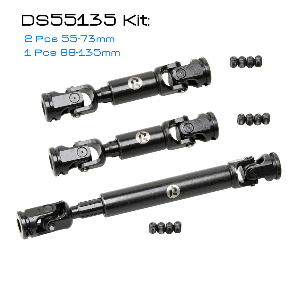 Rhinorc ใหม่ขนาดเล็กสแตนเลส Heavy-Duty ไดรฟ์เพลาสําหรับ 1/10 RC รถ Crawler Axial SCX10 TRX4 Redcat Gen8