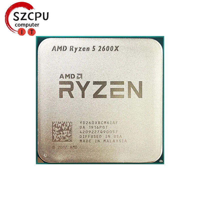 [คลังสินค้าพร้อม] amd ryzen 5 2600x r5 2600x 3.6ghz zen 0.012 Six-Core 12-Wire Engine cpu โปรเซสเซอร