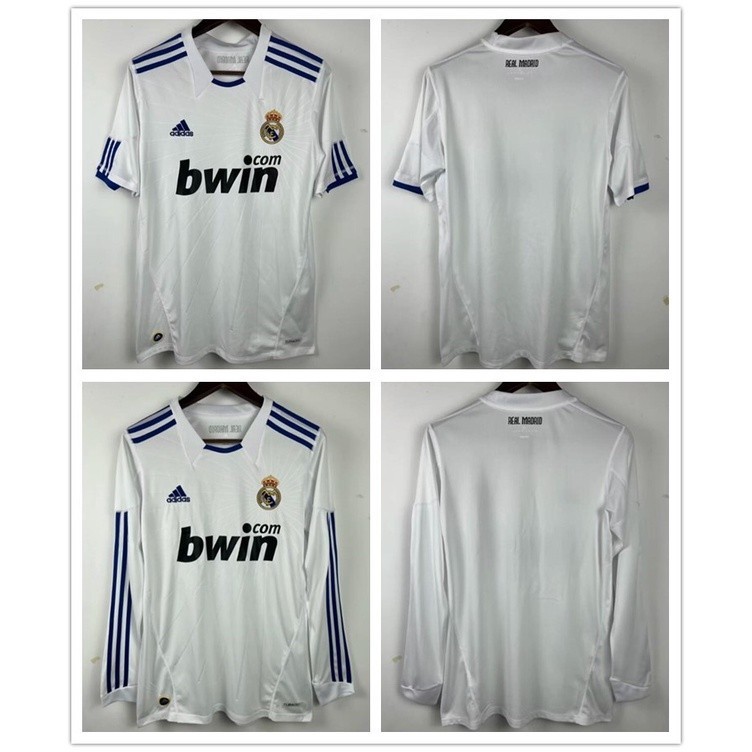 2010 2011 Real Madrid Home Ronaldo Fan Edition เสื้อฟุตบอลย้อนยุคแขนยาว