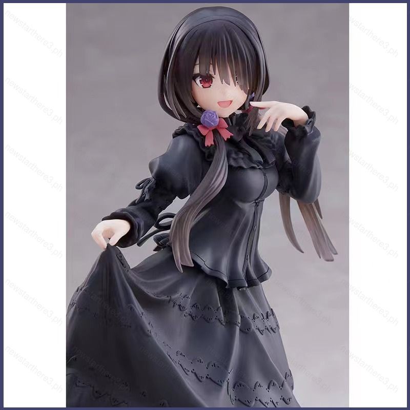 Ye DATE A LIVE Action Figure Tokisaki Kurumi ชุดสีดําชุดตุ๊กตาของเล่นสําหรับของขวัญเด็กคอลเลกชันเครื