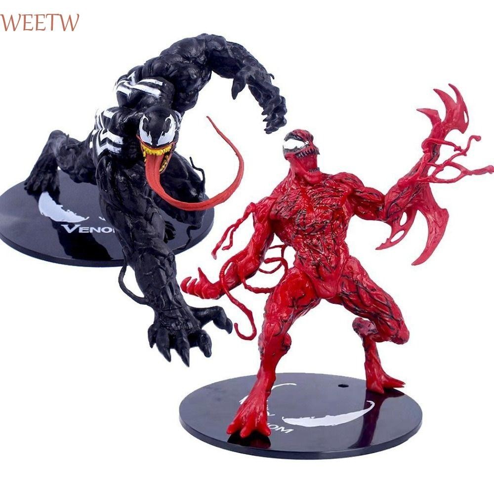 Weekw Spider-Man รูปของเล่น, PVC Collectible Venom Carnage Action Figure, Desktop Accessories Joint Movable รูปปั้นการ์ตูน Venom ของเล่นสะสม Marvel Comics Hobby
