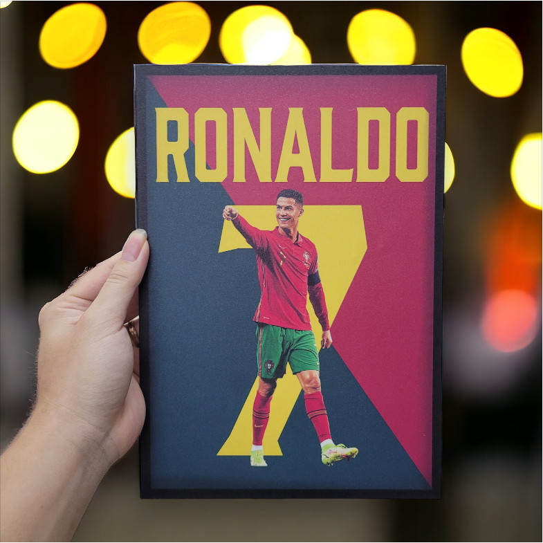 FOOTBALL PAINTING ️ โปสเตอร์ Cristiano Ronaldo ️