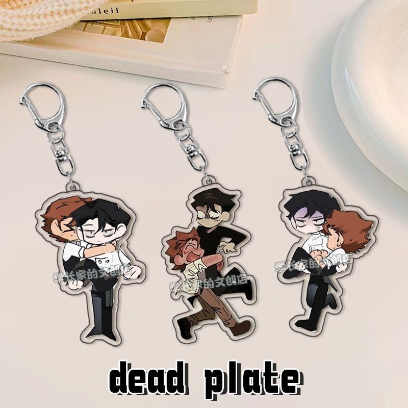 Dead Plate KeyChain ผู้ชายอะนิเมะ Vince Rody Key Chain ผู้หญิงอะคริลิคคอสเพลย์ญี่ปุ่นแหวนจี้โทรศัพท์ Charm เด็กเพื่อนของขวัญ