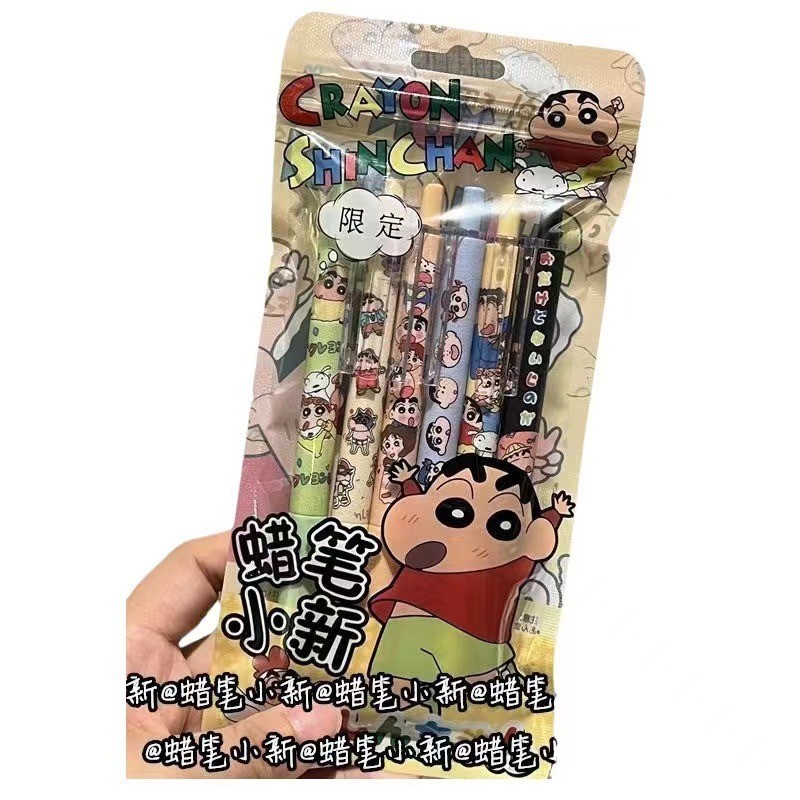 สินค้าขายดี🔥 ปากกาเจล 0.5 เจล Crayon Shin-chan น่ารัก 6 ชิ้น ปากกานักเรียน ปากกาสีดำ - รูปที่ 3