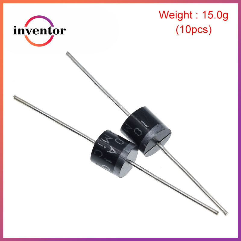 10pcs ไฟฟ้า Axial Rectifier ไดโอด 10a10 R-6 DIP 10A 1000V 10a10