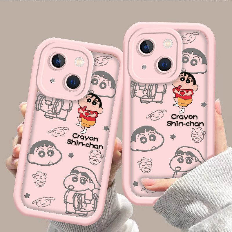 shinchan เคสการ์ตูน คดีโอปโป Oppo A11 A15 A16 A17 A5 A7 รูปที่ 8