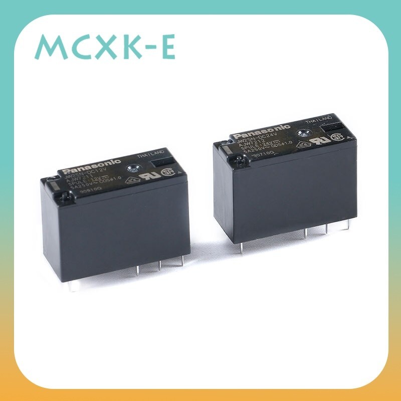 Mcxk-e 1 ชิ้น Original Panasonic รีเลย์ 5A 12V 24V DC 8Pin JW2SN-DC24V JW2SN DC24V AJW7212 JW2SN-DC12V AJW7211