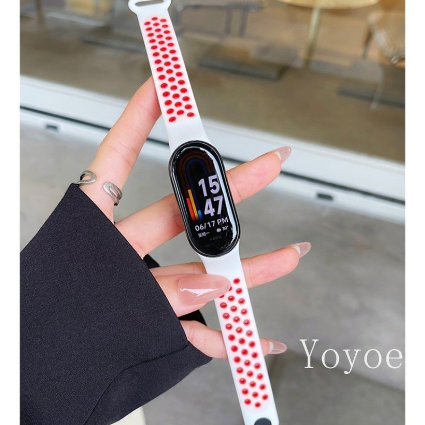 สายรัดซิลิโคนอ่อนนุ่มสําหรับ Xiaomi Mi band 9 8 7 NFC 6 5 4 3 TPU correa สายรัดข้อมือสร้อยข้อมือสําหรับ Xiaomi MiBand