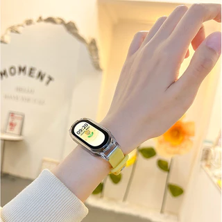 สายรัดซิลิโคนพร้อมเคสสําหรับ ForOPPO band สายรัดข้อมือเปลี่ยนกีฬา Bracelect ฝาครอบอุปกรณ์เสริม