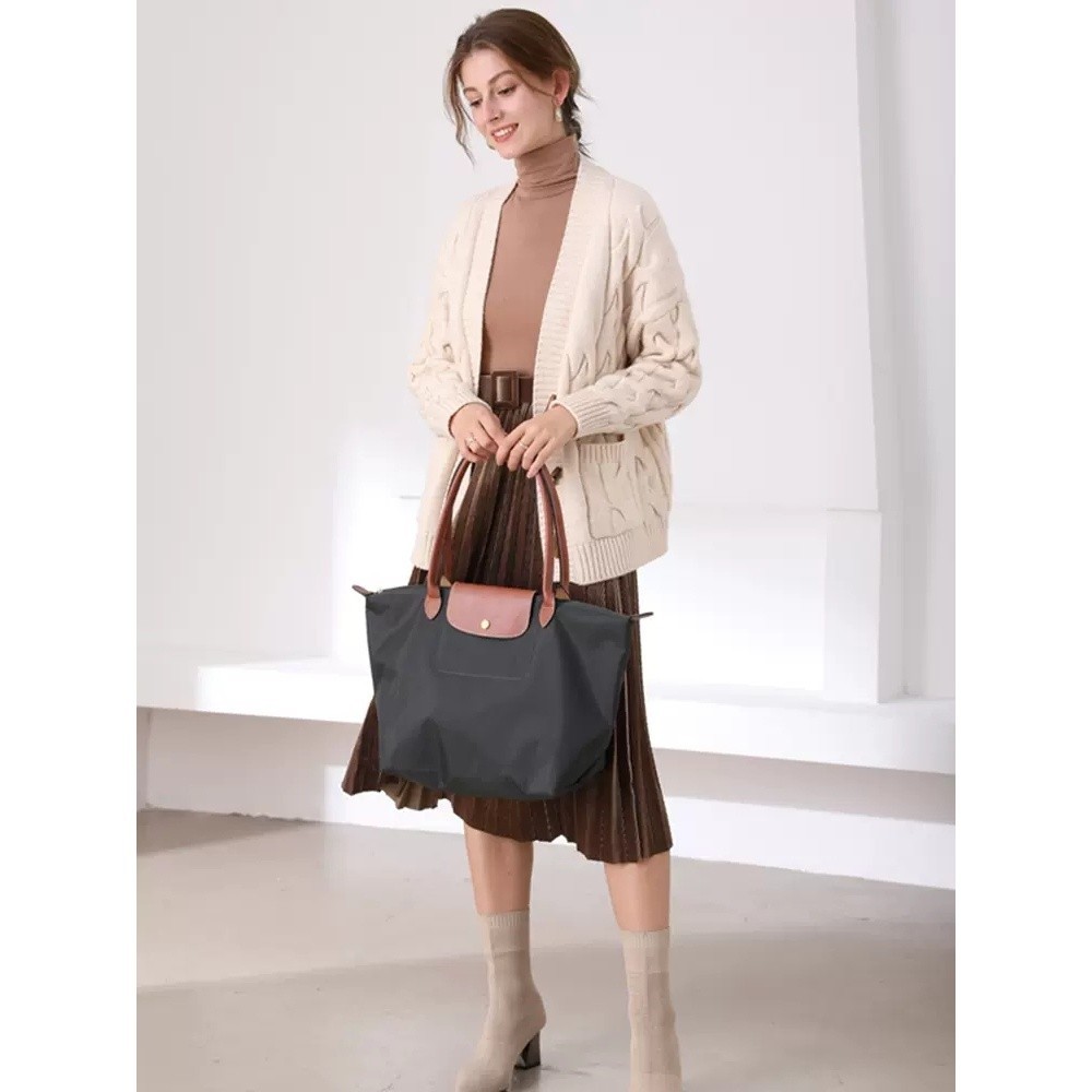 2025 Stock Bag Le PliageTote Bag กระเป๋าช้อปปิ้ง กันน้ํา พับได้