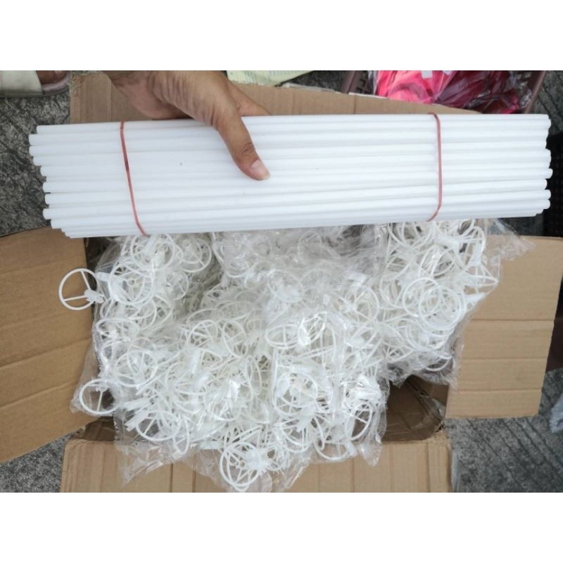 (ร้านไทย) ก้านลูกโป่ง ก้านลูกโป่งฟอยล์ ( ก้าน+จุก) ยกมัด 10-100ก้าน หลากหลายแบบ - รูปที่ 7