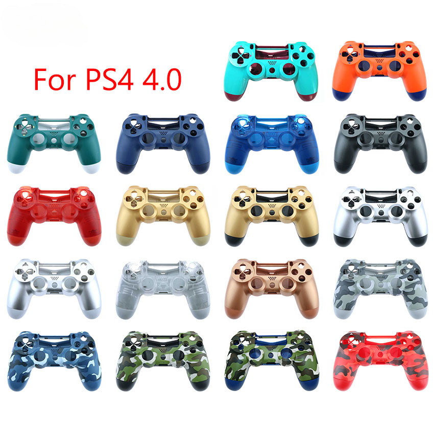 สําหรับ Sony PS4 Pro JDM 040 JDS040 Controller 4.0 Gamepad เปลี่ยนด้านหน้ากลับเปลือกกรณีพลาสติกฝาครอบ