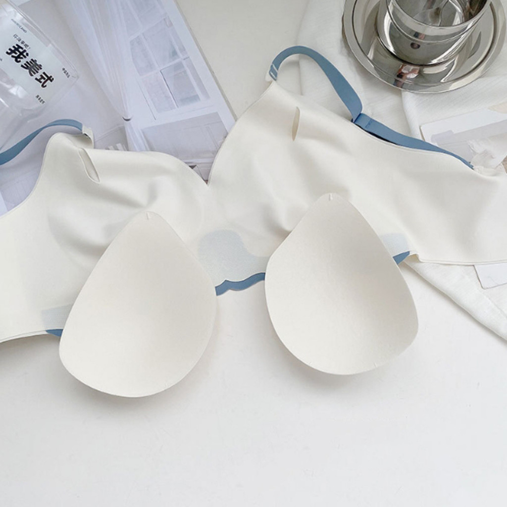 ⭐อัพเกรดใหม่⭐เสื้อชั้นในเสื้อชั้นในสตรี ไร้รอยต่อ ดันทรง สีทูโทนลายหัวใจ น่ารัก สวมใส่สบาย ถอดได้ - รูปที่ 3