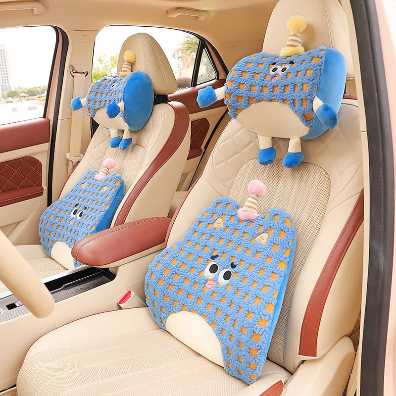 Automotive Headrest Neck Pillow Car Pillow Girls' Main Driving Car Pillow Lumbar Support Pillow Memo