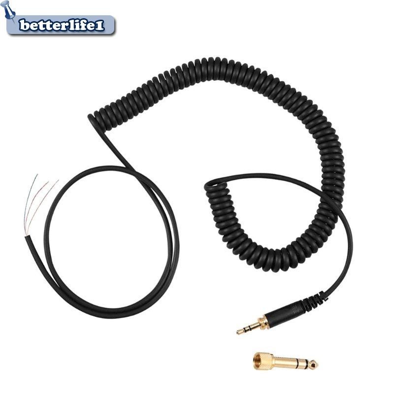 BTM  Replacement Spring Cable Cord Wire Plug for Beyerdynamic DT 770 770Pro 990 990Pro Headphone Acc
