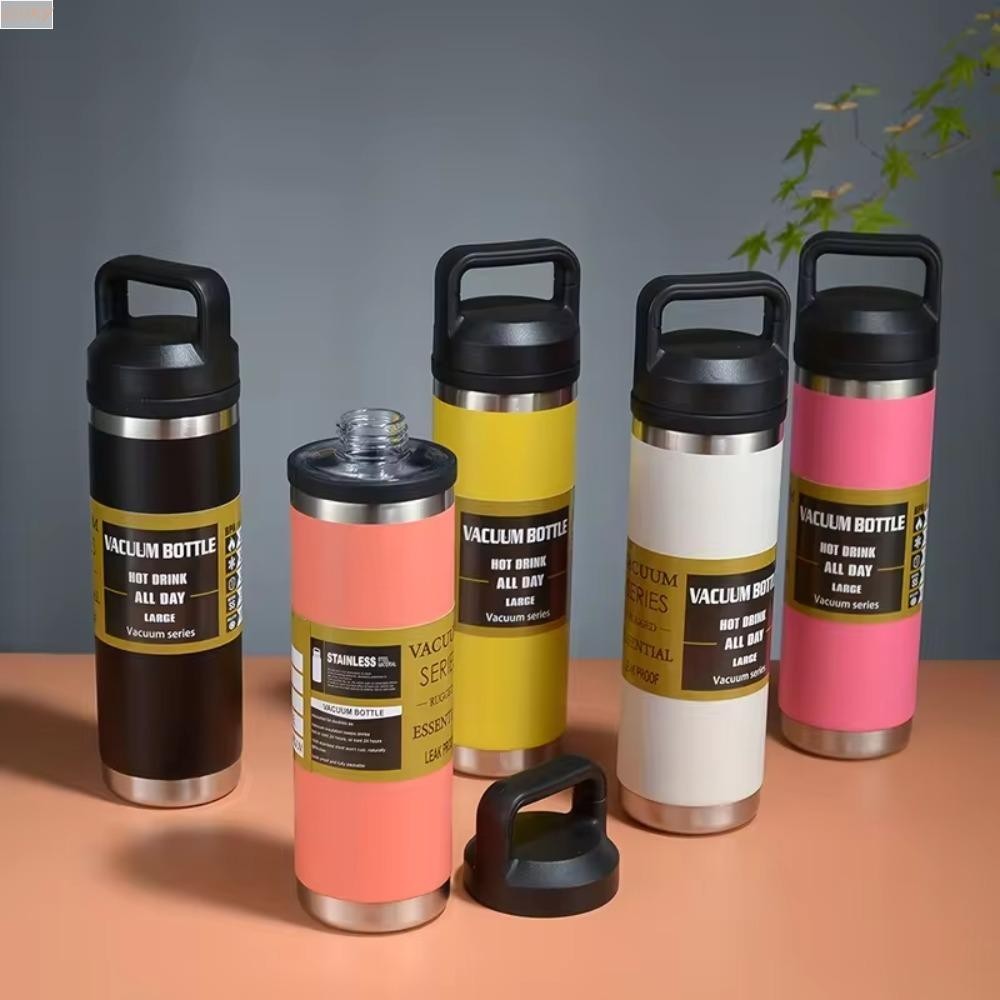 กระติกน้ําร้อน IVORY ความจุขนาดใหญ่ 600/800/1100ml ขวดน้ํากีฬา, Tumbler สแตนเลส Leakproof Double-wal ฉนวนขวดกลางแจ้ง