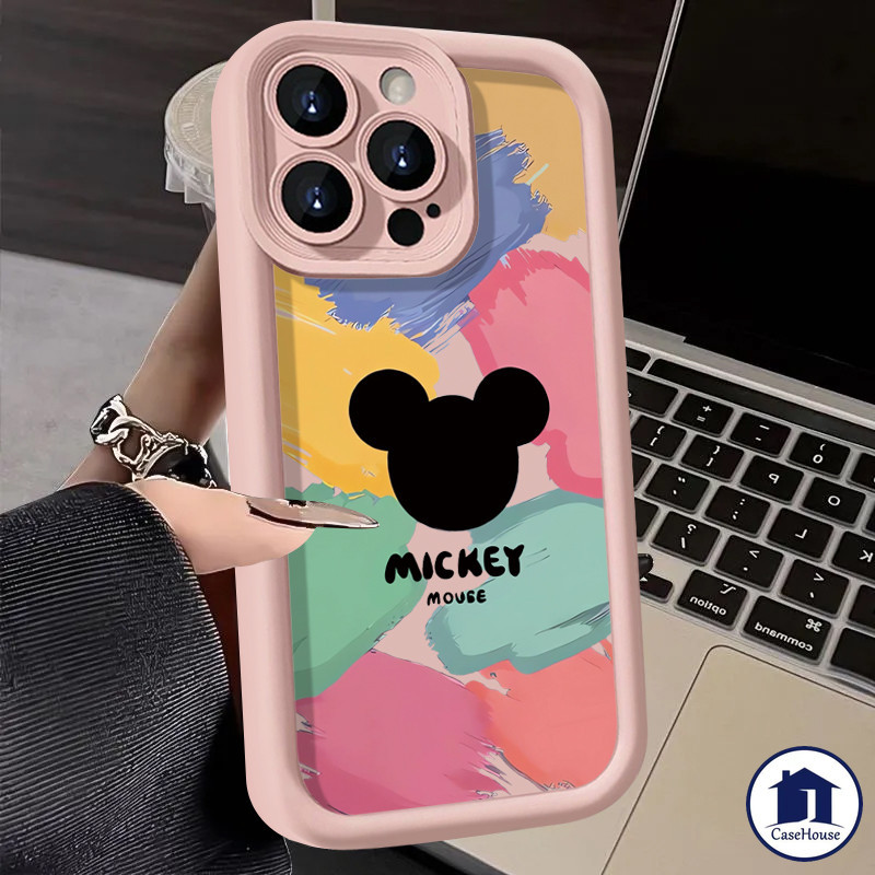 เคสมิกกี้เมาส์ที่น่ารักนุ่มเข้ากันได้สำหรับ Samsung A15 A05s A05 A54 A14 A32 A03s A12 A23 A24 A04s A03 A25 A13 A50 A30s