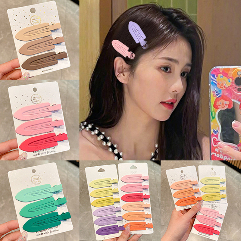 สไตล์เกาหลี Macaron จับคู่สีกิ๊บ / ผู้หญิงน่ารักกิ๊บเรียบง่าย / ร่องรอยกิ๊บ / กิ๊บด้านข้าง / กิ๊บนักเรียน