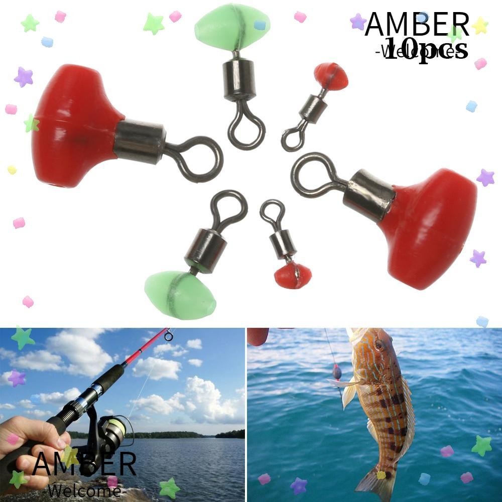 Amber 10 ชิ้น/ถุงหมุนตกปลาเชื่อมต่อ Fast Link Line Rigs Tackle อุปกรณ์เสริมวิ่ง Ledger