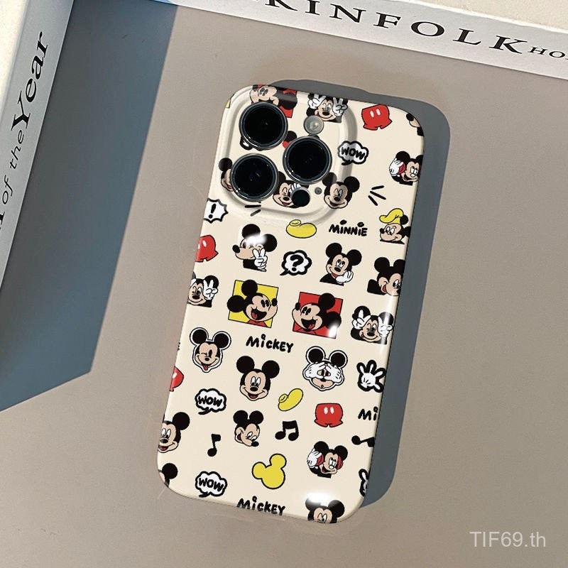 แบบเต็มหน้าจอกราฟฟิตีมิกกี้เคสมือถือซัมซุงรองรับ S22 S23 S24 ultra A34 A54 5G A14 A55เคสมือถือ A23 A53 A73 4G/5G เคสแข็งป้องกัน A04/a04e S24 PLUS A11 epqx