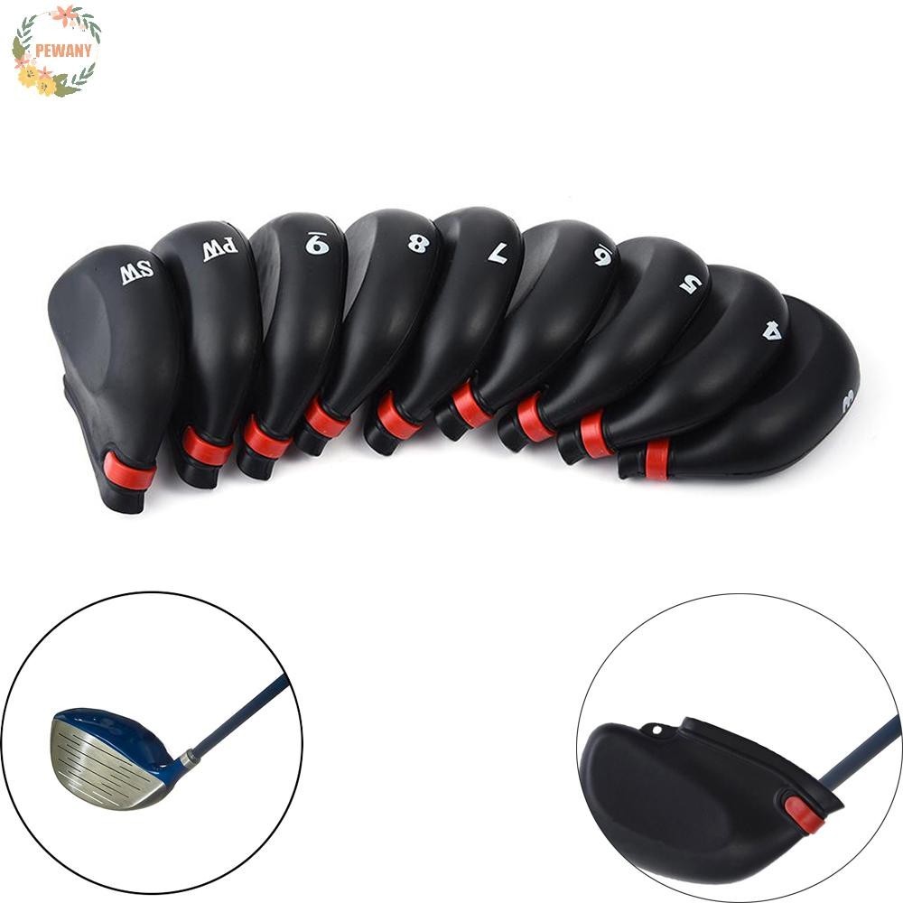 Pewany ปลอกคลุมหัวไม้กอล์ฟ Pvc 9 ชิ้น