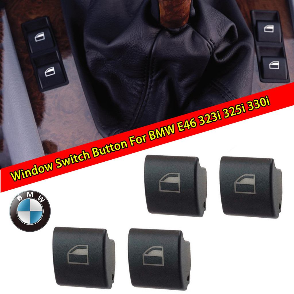 4 ชิ้นหน้าต่างสวิทช์หลักปุ่มควบคุม Tingkap อุปกรณ์ตกแต่งภายในสําหรับ BMW E90 E46 325xi 323i 325i 328i 330i 330xi 61316902183 61316902184