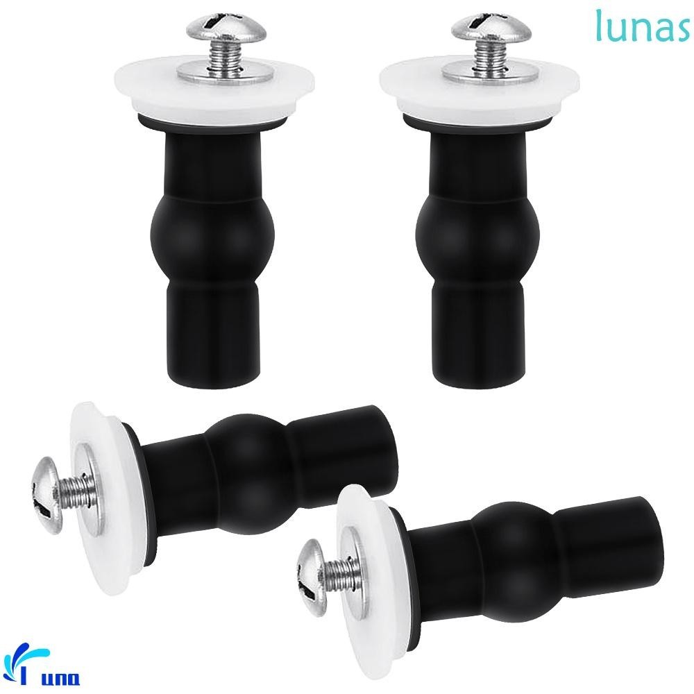 Lunasol ที่นั่งชักโครกสลักเกลียวเครื่องมือติดตั้ง 2/4/6 PACK สกรูและถั่วฮาร์ดแวร์ห้องน้ําอะไหล่ทดแทนสําหรับตัวยึดฝาชักโครก