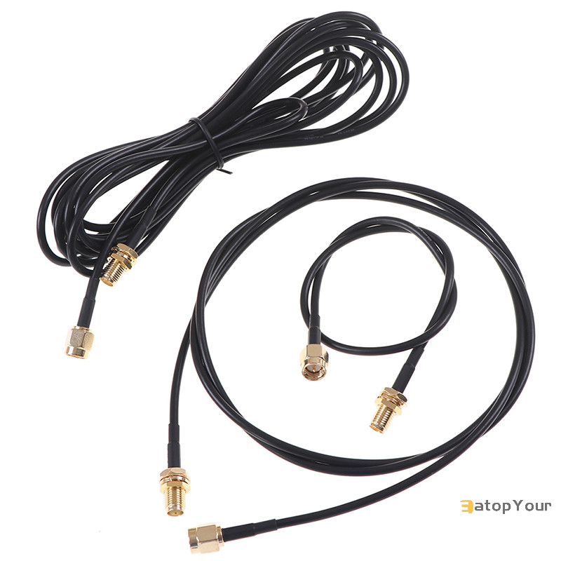 Eatopyour] 0.3-5M SMA สายชายกับหญิง RG174 RF Connector Adapter สายเสาอากาศ WIFI ใหม่