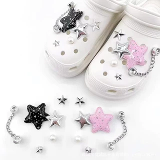 ติดรองเท้าCrocs ติดกระเป๋ามีรู ตุ๊กตาตกแต่งรองเท้า หรูหรา วิ้งค์วิบวับ แบบเซตตัว8-16ตัว ร้าน LIFPLAZA