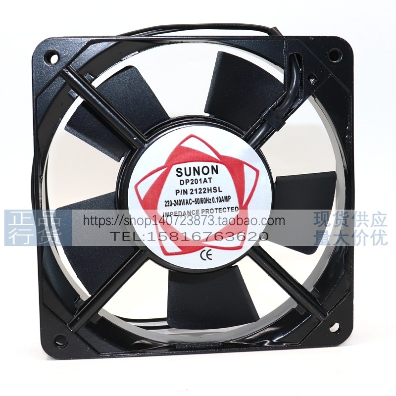 DP201AT/SF12025AT P/N2122HBL HSL ยี่ห้อใหม่ SUNON สร้างพัดลม 12 ซม. 220V ที่แม่นยํา