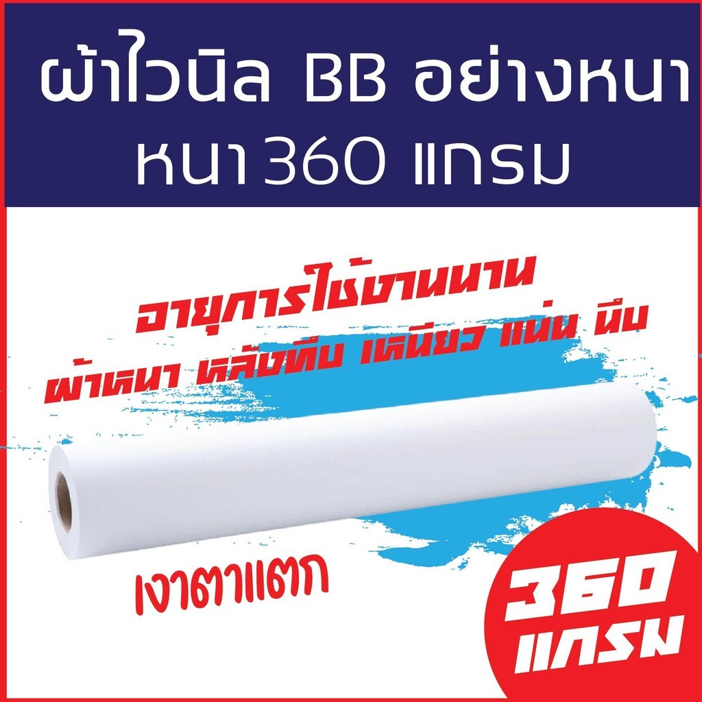 ป้ายไวนิล ป้ายโฆษณา หนา 360 แกรม ร้านน้ำแข็งใส ป้ายไวนิลราคาถูก ขนาด 100x50cm เจาะตาไก่ 4 มุม - รูปที่ 5