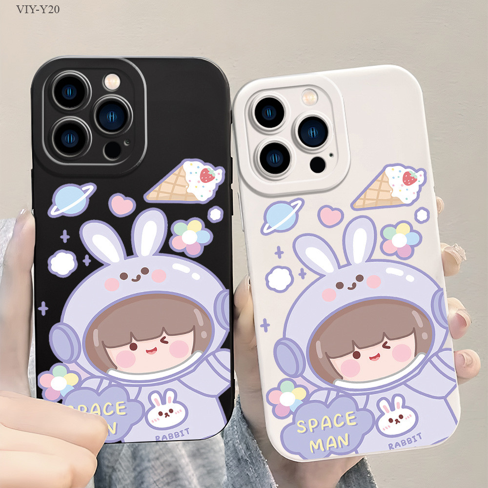 VIVO Y21 Y33S Y33T Y15S Y50 Y20 Y20S Y12S Y12A Y17 Y15 Y12 Y16 Y19 Y91C V25 V23 V23E V20 Pro 5G เคสวีโว่ Space Man เคส