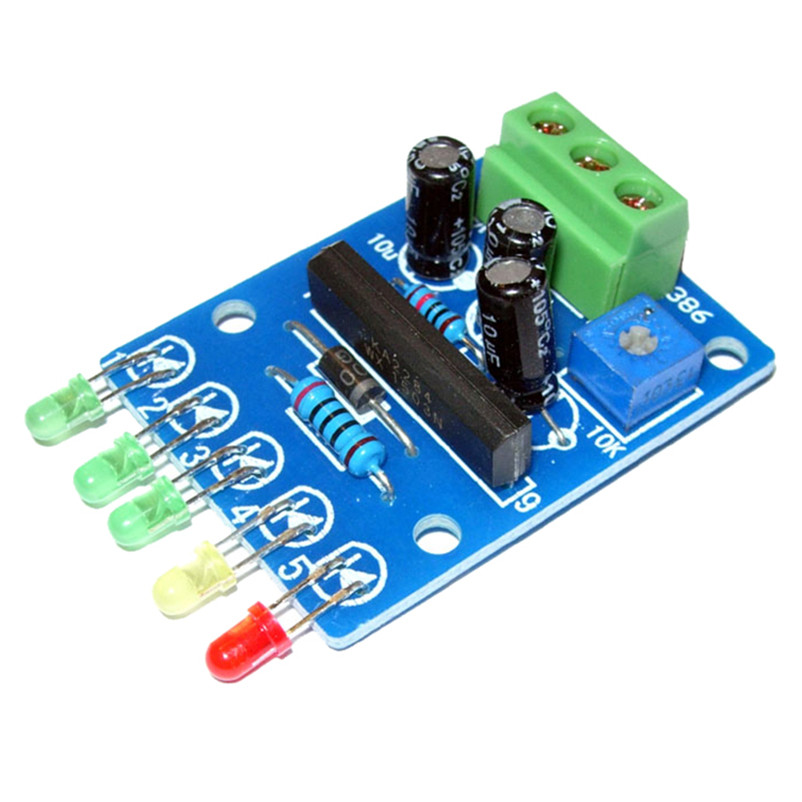 KA2284 Audio Level Indicator VU Meter 5 LED Power Level Display Board DC 5V-16V