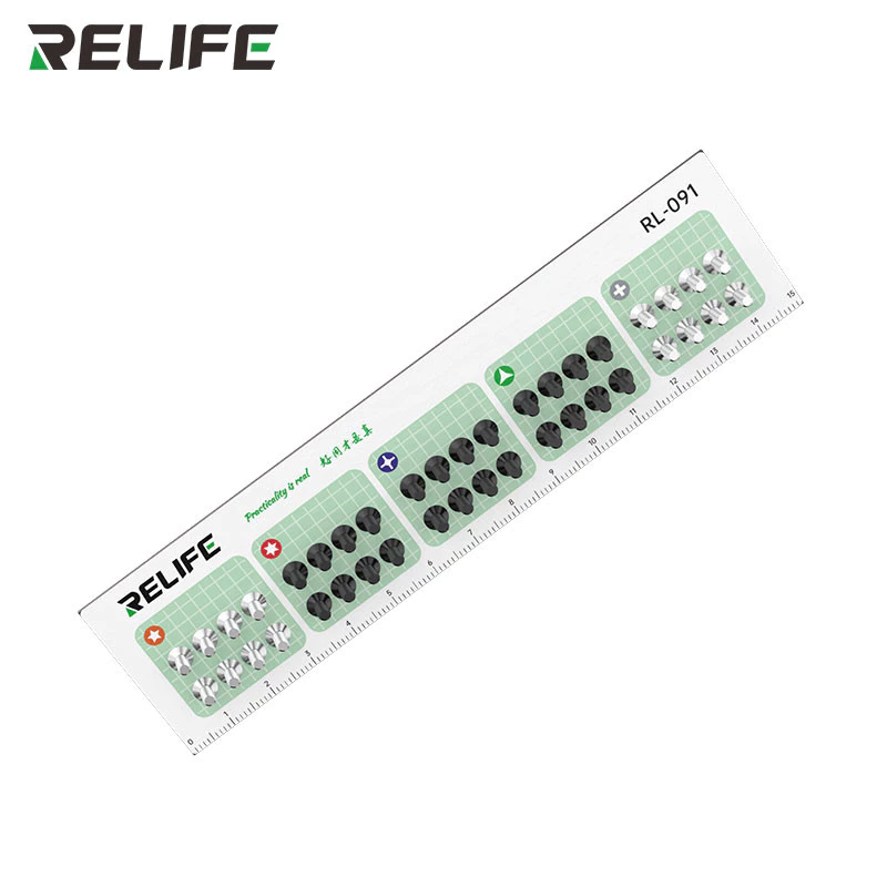 แผ่นแม่เหล็กวางน๊อตตูด Relife RL-091 ที่เก็บสกรูแบบฉากกั้น เรียบร้อย พกพาสะดวก