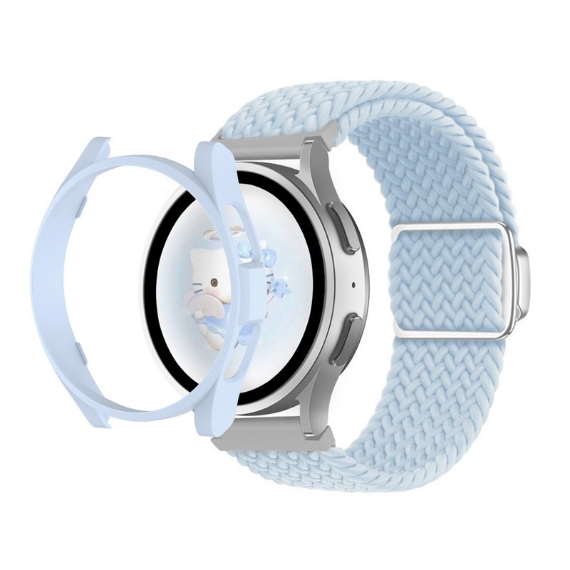 ไนลอนถักนาฬิกาสําหรับ Samsung Galaxy Watch 7 6 5 4 40 มม.44 มม.5 45 มม.6 43 มม.47 มม.สมาร์ทนาฬิกาเปลี่ยนสาย Acceossies