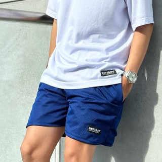 DEFIANT QUALITY MESH SHORT Menswear Shorts Pockets Streetwear Man Tropical Casual Fabric