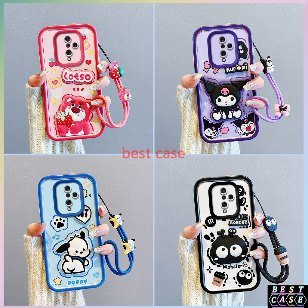 เคส Vivo S1 Pro เคส Strawberry Bear Kuromi การ์ตูนสามมิติรูปตุ๊กตาน่ารักเคสโทรศัพท์นุ่ม BB-TYGZ