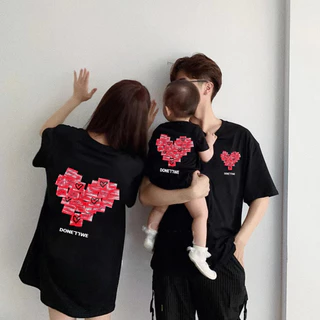 🔥พร้อมส่ง&เก็บเงินปลายทาง🔥RINA STUDIO เสื้อยืดแขนสั้น ผ้าฝ้าย พิมพ์ลาย สําหรับครอบครัว คุณแม่ ลูกสาว พร้อมส่ง