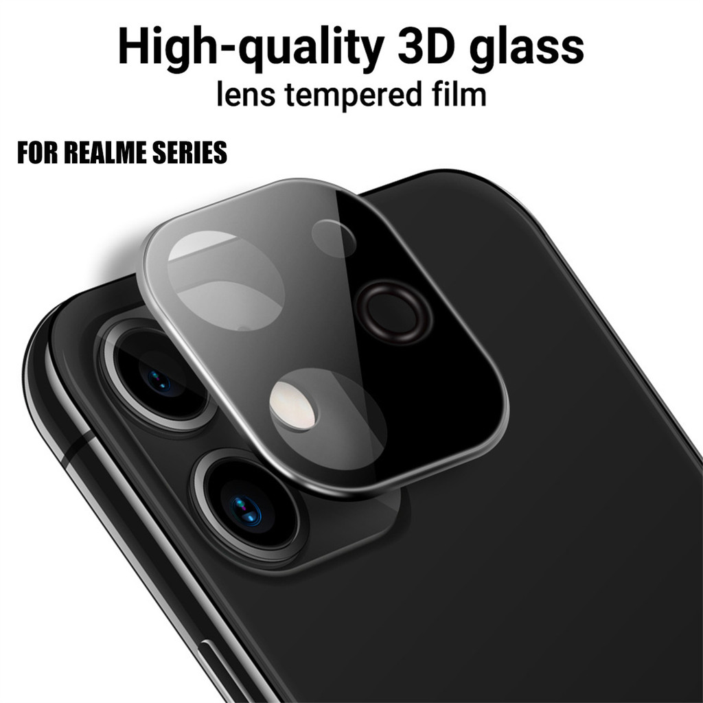 3D ฟิล์มกันรอยเลนส์โทรศัพท์มือถือ กระจกนิรภัย 0.7 For Realme C11 2021 C55 C53 C21Y C25Y 8Pro 8 Note 
