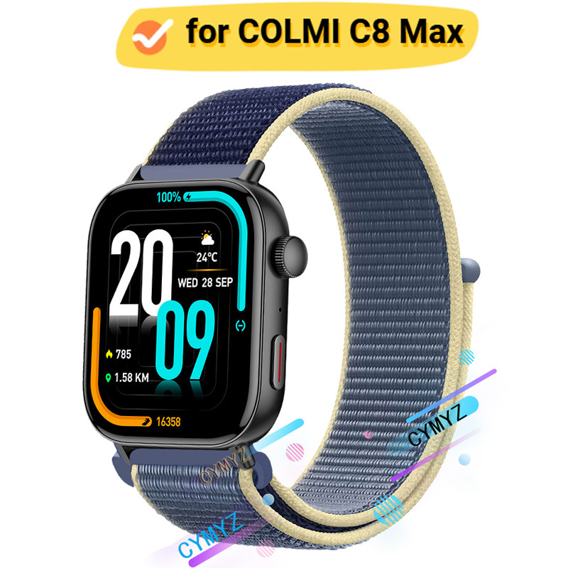 สาย COLMI C8 Max สายไนลอน Aolon COLMI C8 Max สายสมาร์ทวอทช์ สายรัดข้อมือกีฬา