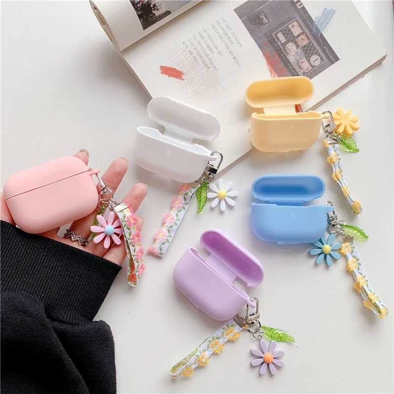 Redmi Buds 6 lite /6play Case แฟชั่นดอกไม้เกาหลีจี้น่ารัก keyring เคสหูฟัง Redmi 6Play cover